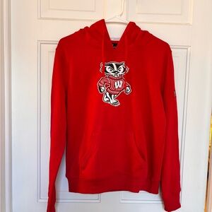 Colosseum Wisconsin Badgers Women's Red Hoodie
